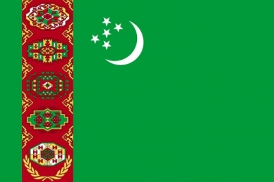 Turkmenija Flag