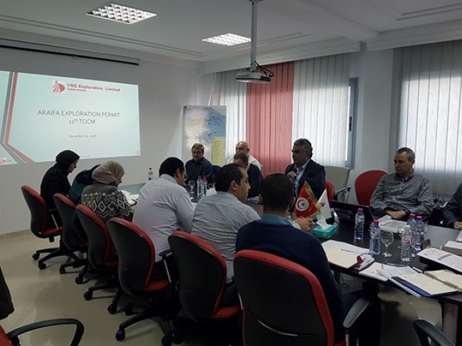 11TH Araifa exploration permit technical and operational committee meetings (Tunisia) - December 11, 2018