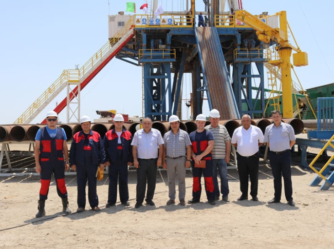 The first well drilling operations commenced (turkmenistan)