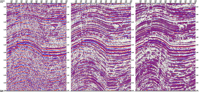 Main processing stages different geological regions